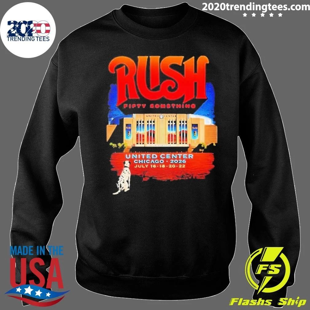 Rush Chicago IL At United Center On July 16 18 20 22 Fifty Something Tour 2026 Shirt