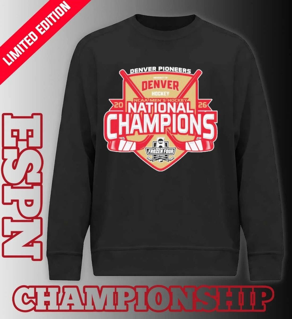 April 11 Denver Pioneers 2026 Men’s Ice Hockey National Champions Shirt