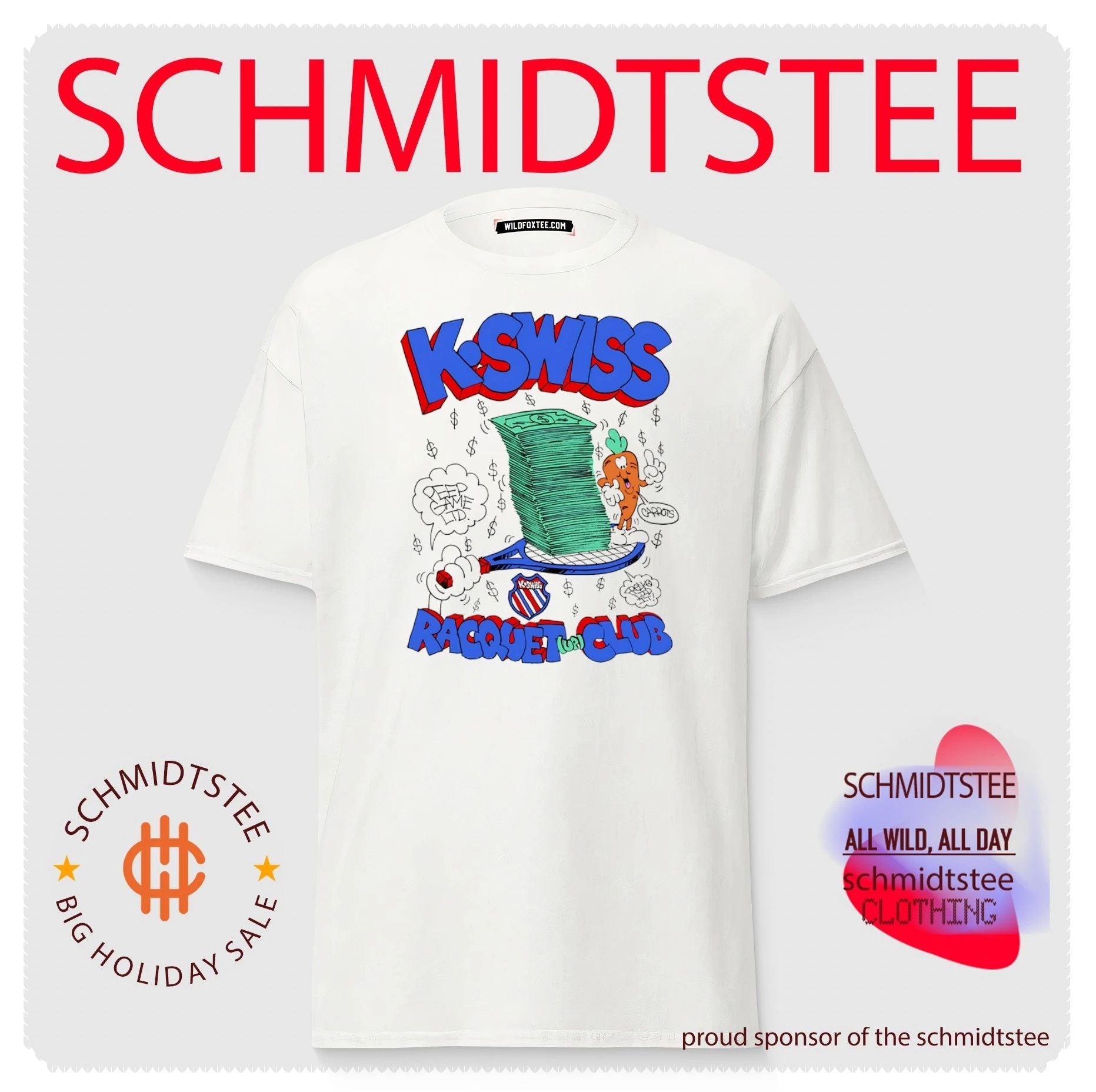 K-Swiss Racquet Club Deep Game Ltd Carrots shirt