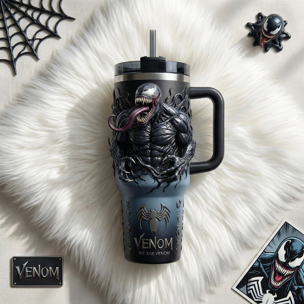 Venom We Are Venom 3D Sculpted Tumbler