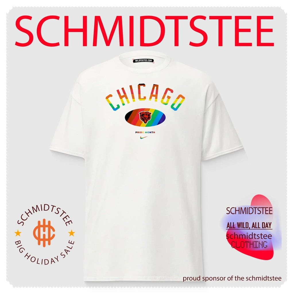 Chicago Bears Pride Month Rainbow logo shirt