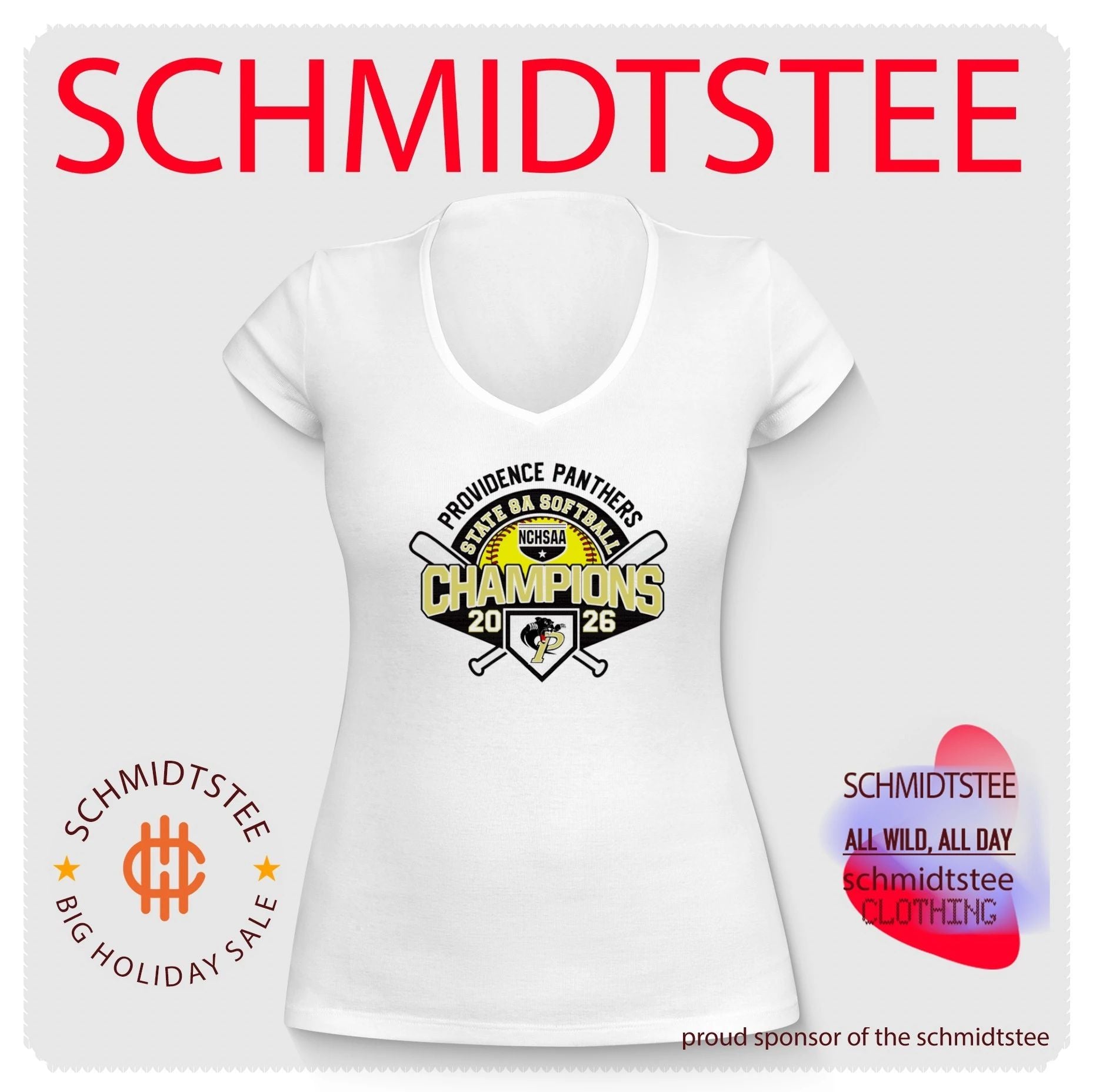 Providence Panthers 2026 NCHSAA State 8A Softball Champions shirt