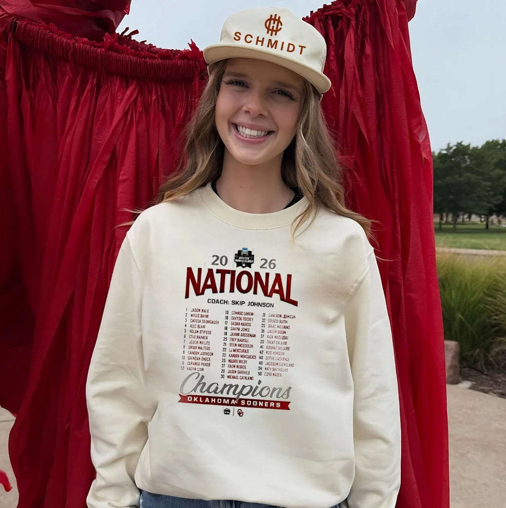 Oklahoma Sooners 2026 NCAA National Champions Roster Baseball shirt