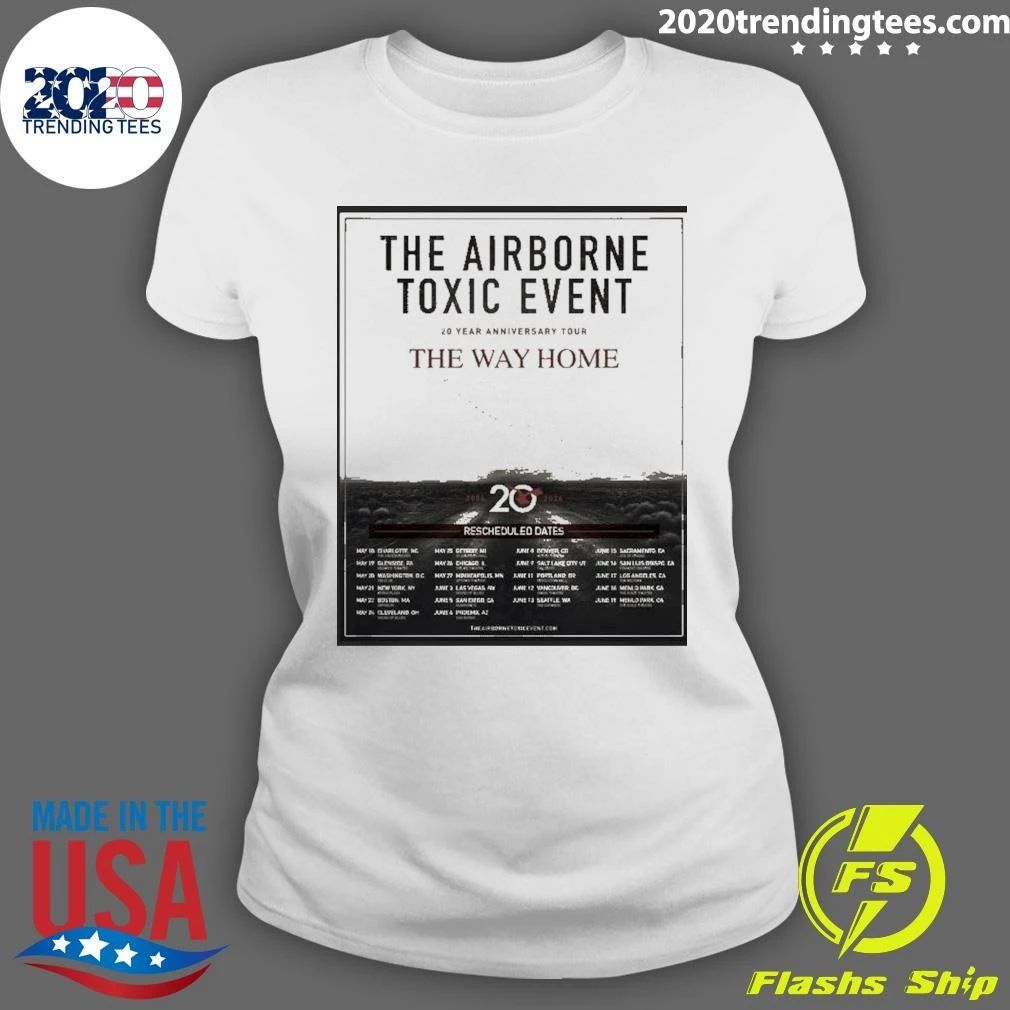The Airborne Toxic Event 20 Year Anniversary Tour The Way Home Shirt
