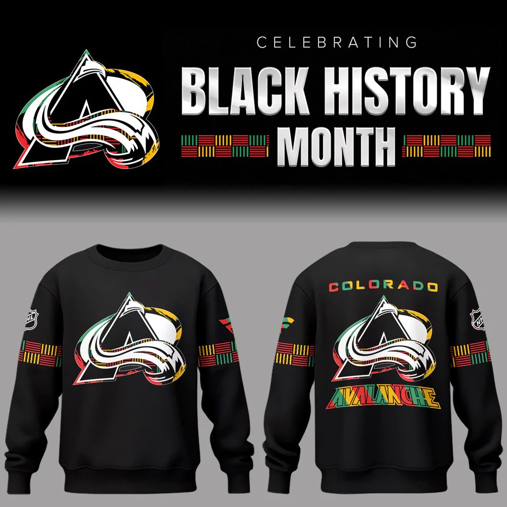 Colorado Avalanche Black History Month Sweatshirt