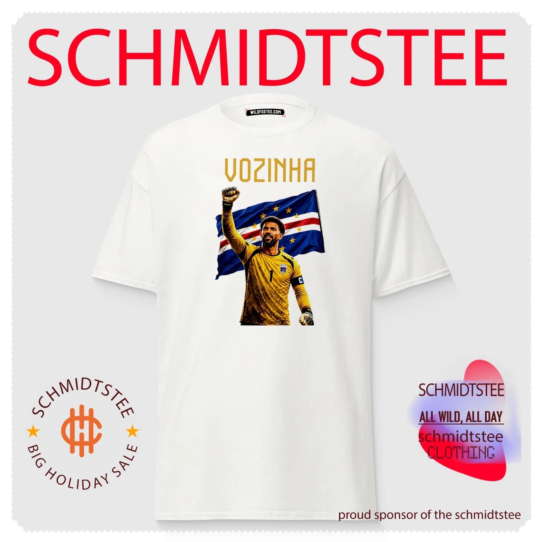 Vozinha Cape Verde National Football Team Number 1 Fan Shirt