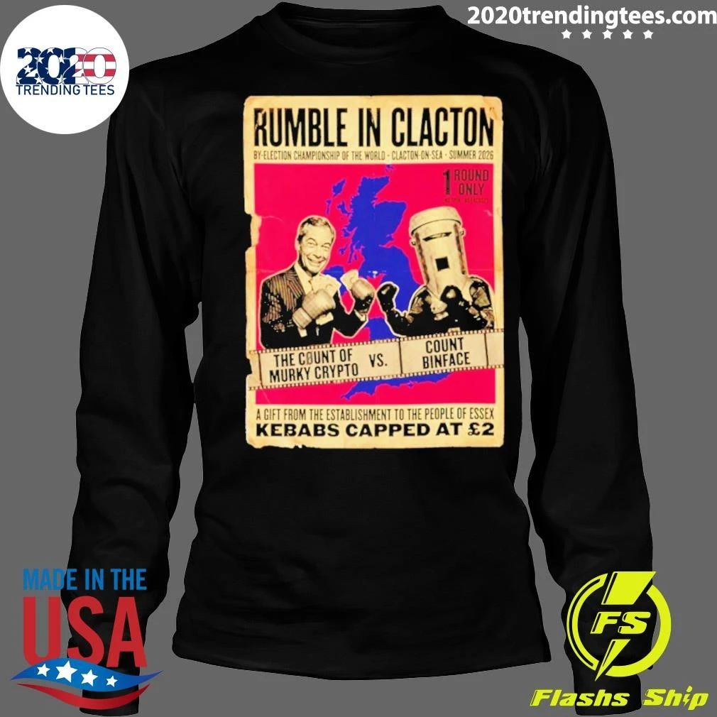 Count Binface Vs Farage Rumble In Clacton Boxing Poster Shirt