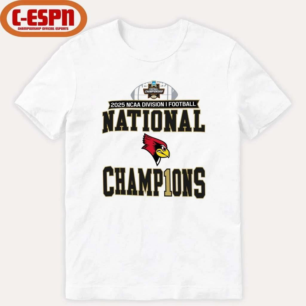 Illinois State Redbirds 2025 NCAA DI Football National Champions Locker Room T-Shirt