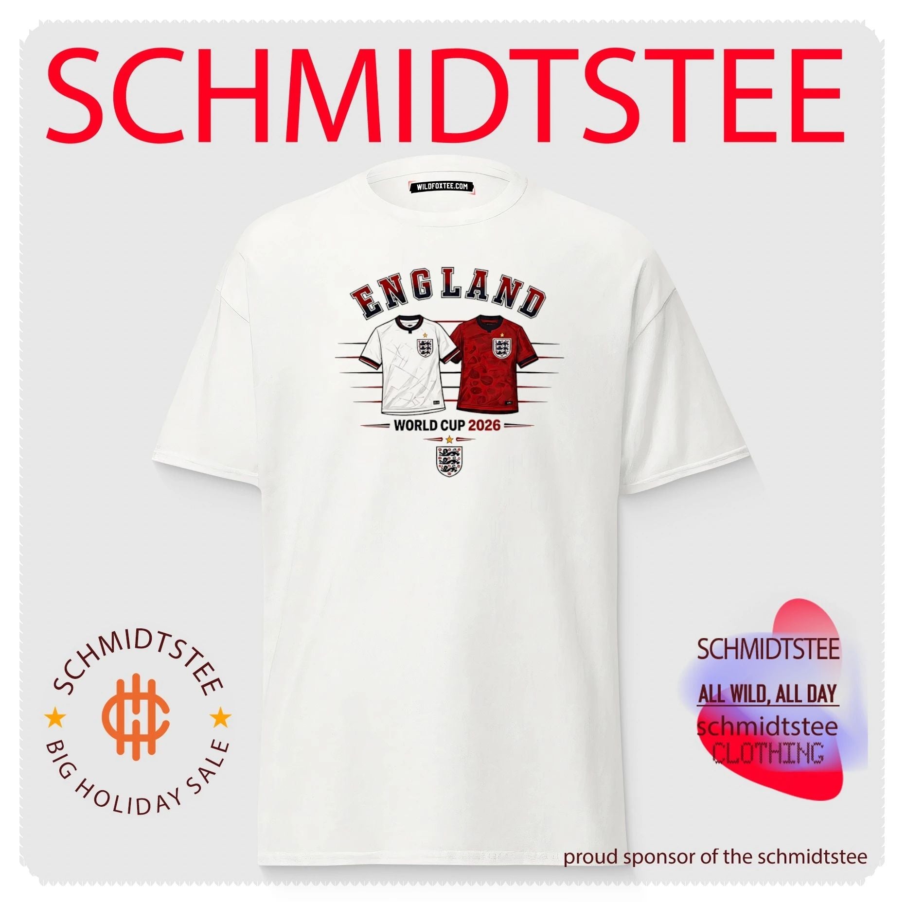 England World Cup 2026 graphic shirt