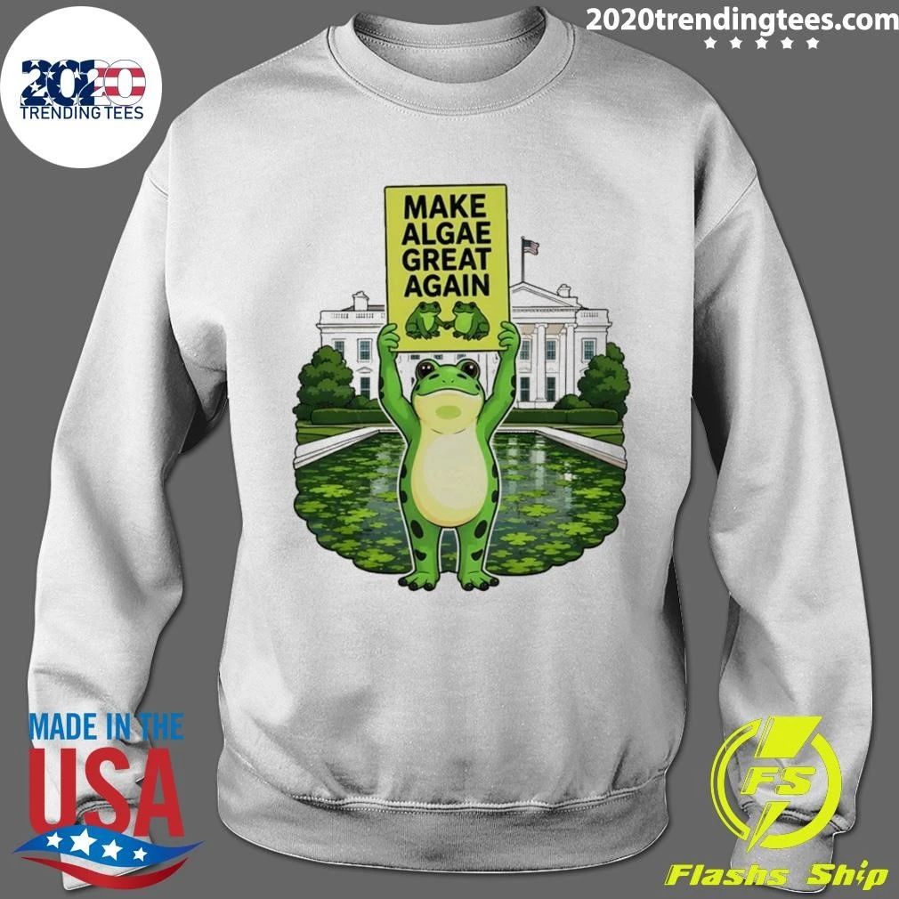 Frogs Team Algae Fdt Make Algae Great Again Patriotic White House 2026 Shirt