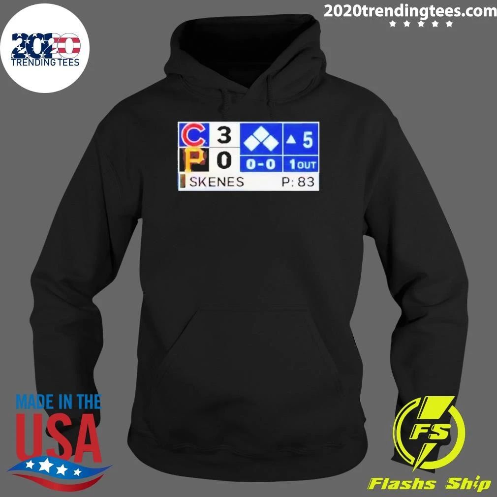 Chicago Cubs Vs Pittsburgh Pirates 3-0 Score Shirt