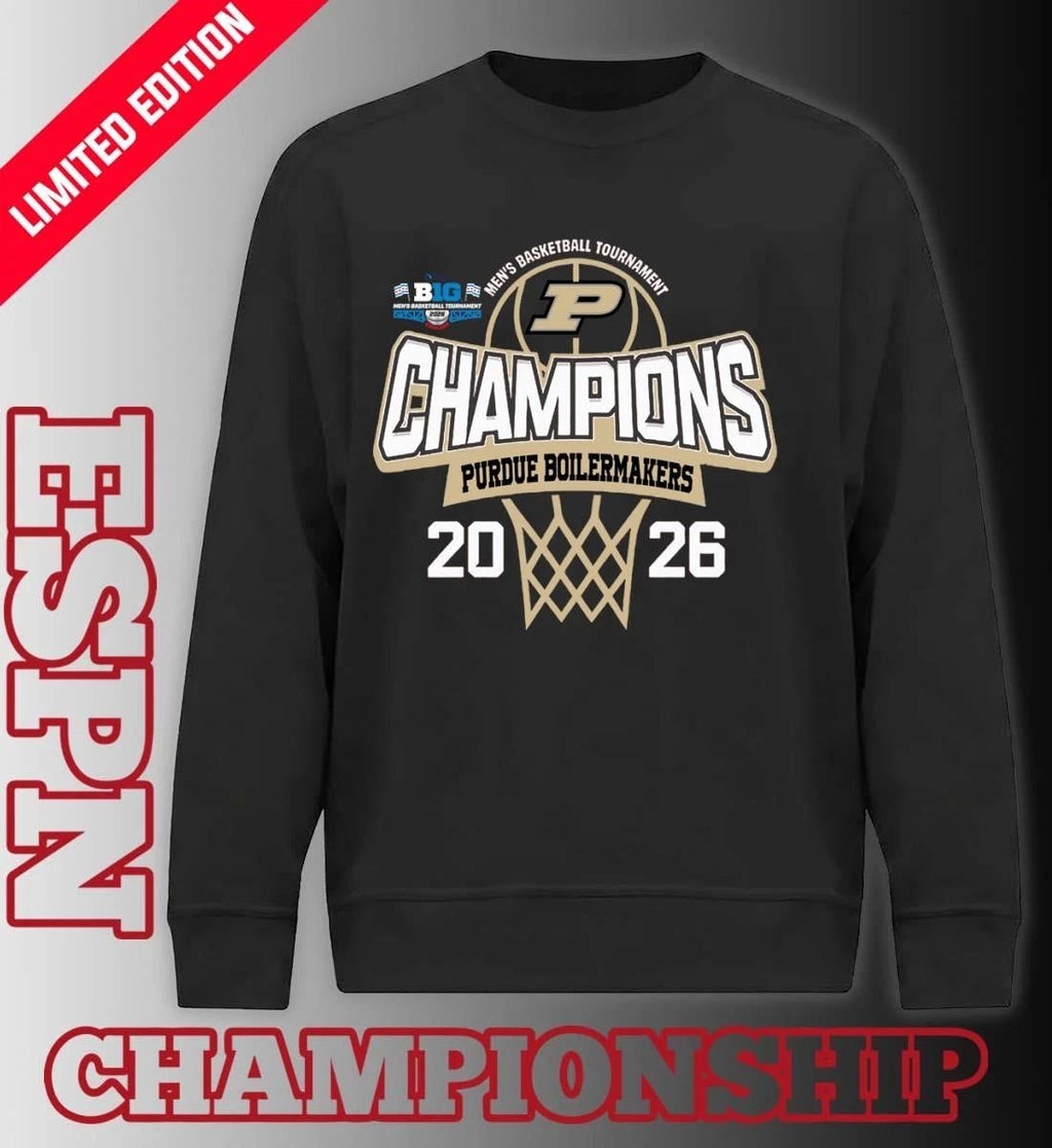Purdue Boilermakers 2026 Big Ten Men’s Basketball Tournament Champions Shirt