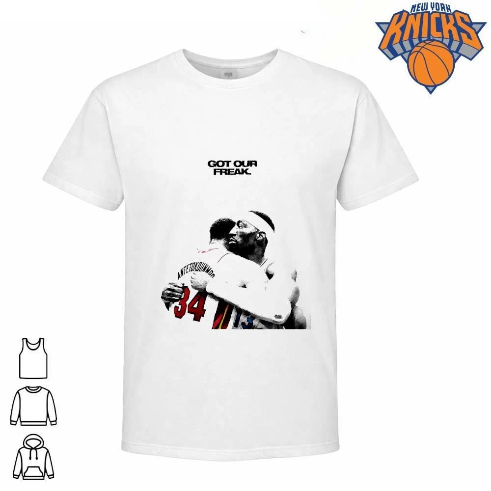 Giannis Antetokounmpo Got Our Freak Hugging Bam Adebayo Basketball Fan Shirt