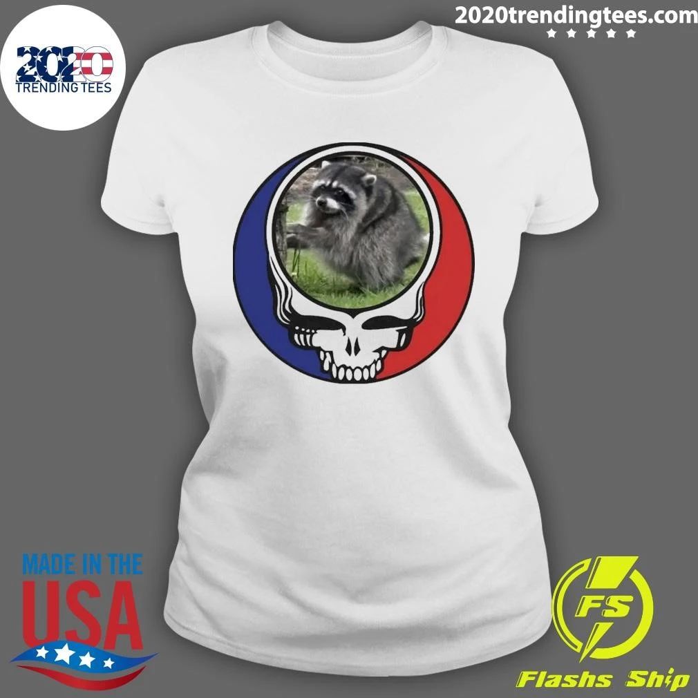 Skull Settle Down Easy Jimothy Raccoon Shirt