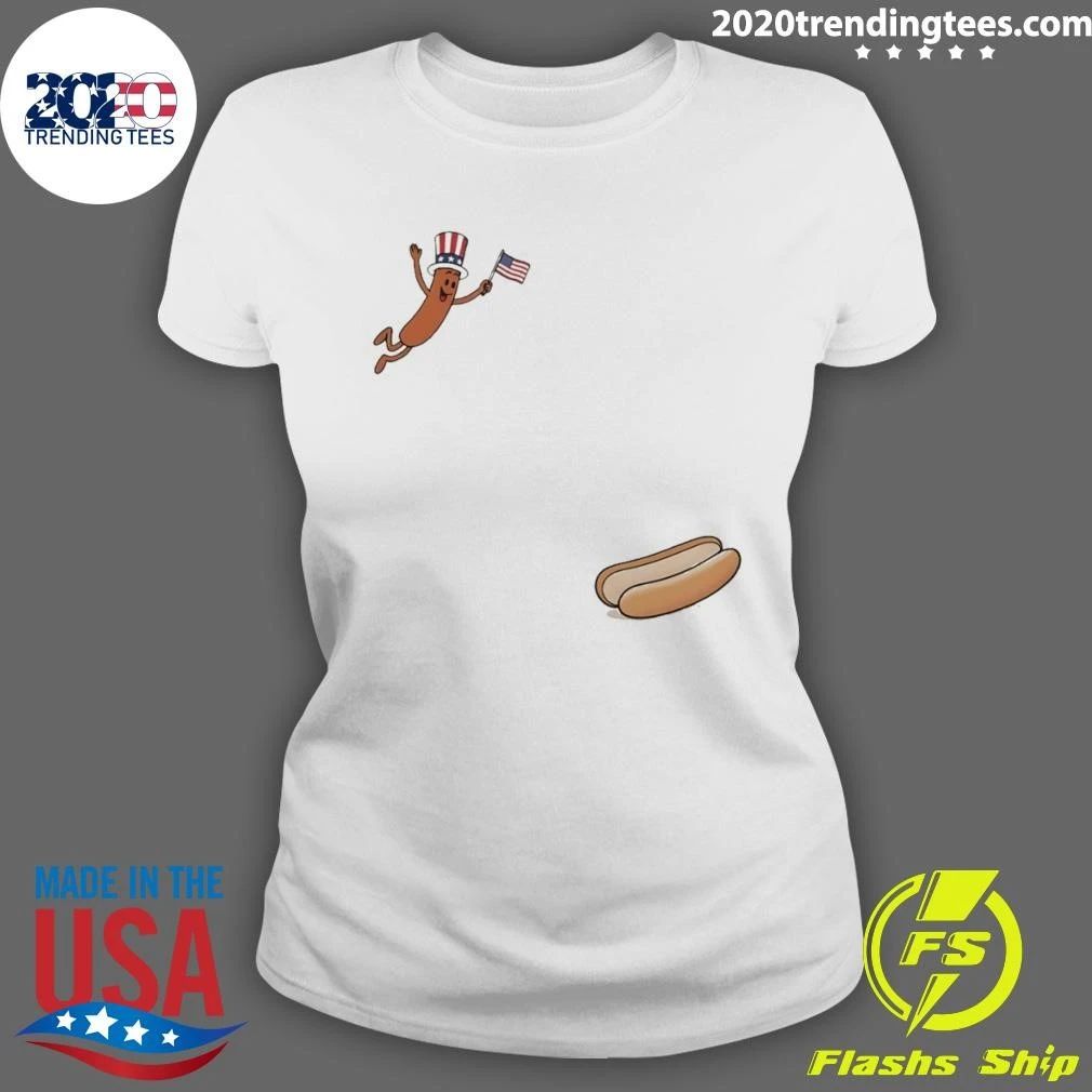 Hotdog Uncle Sam Fly Freedom American Flag 4th Of July 2026 Shirt