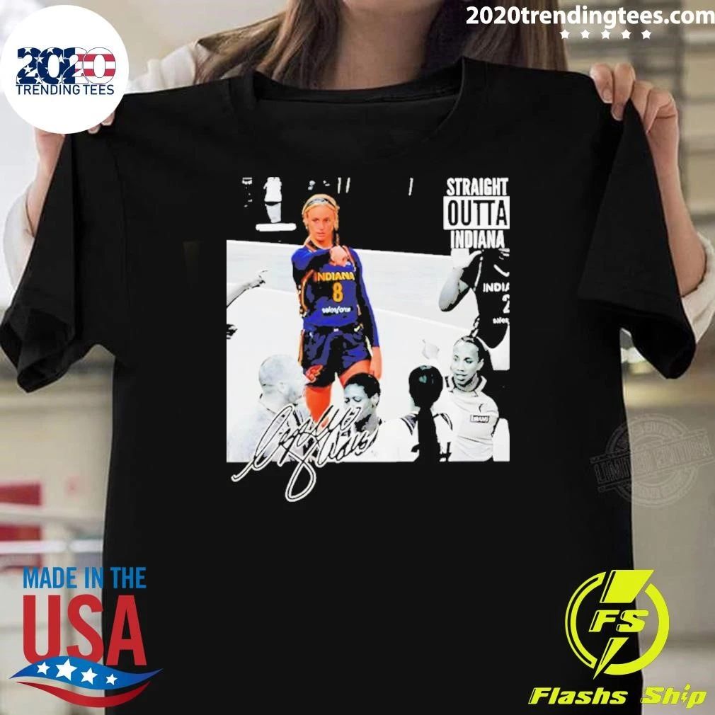 Sophie Cunningham Point God Straight Outta Indiana Indiana Fever Wnba Basketball 2026 Signature Shirt