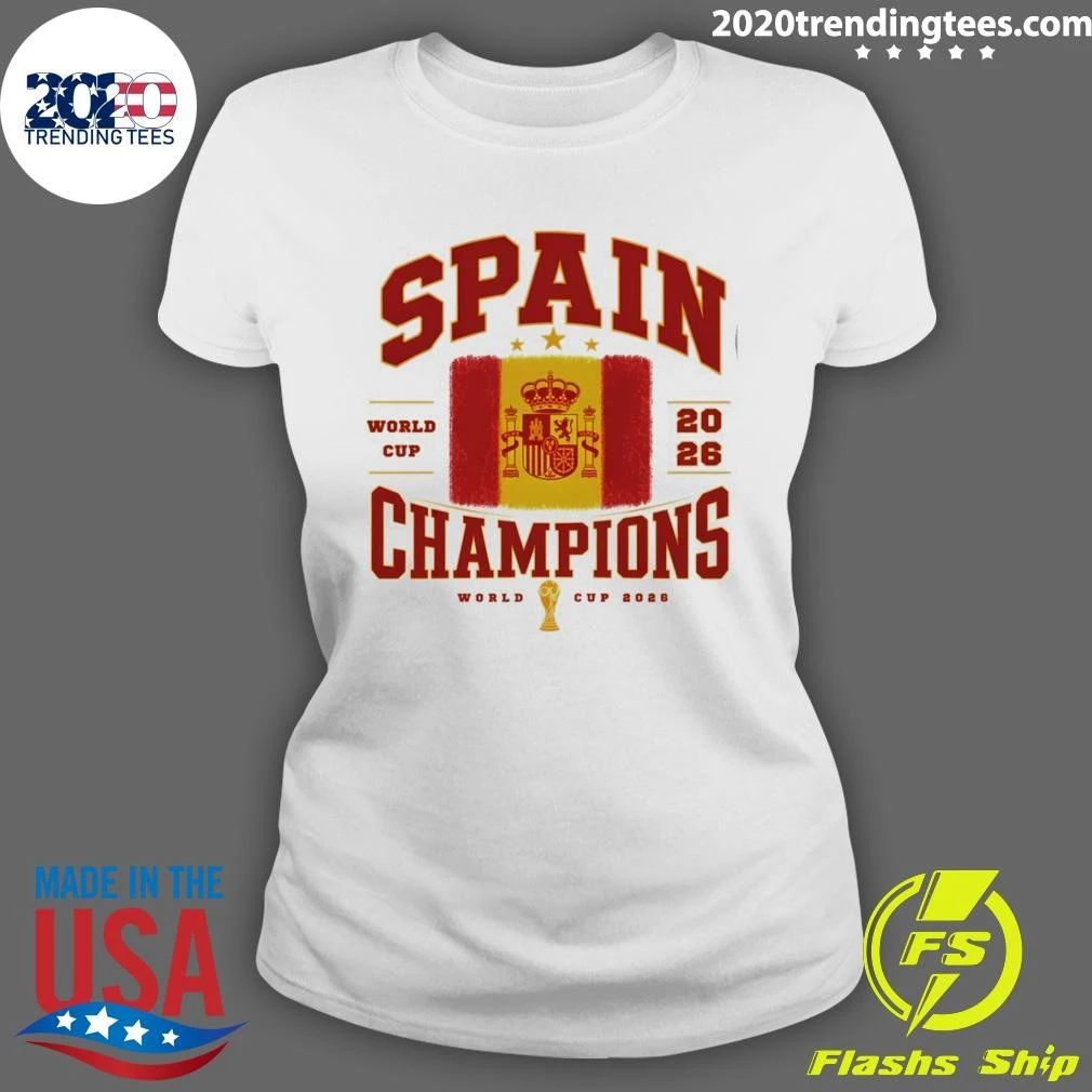 Spain Soccer Champions World Cup 2026 Flag Shirt