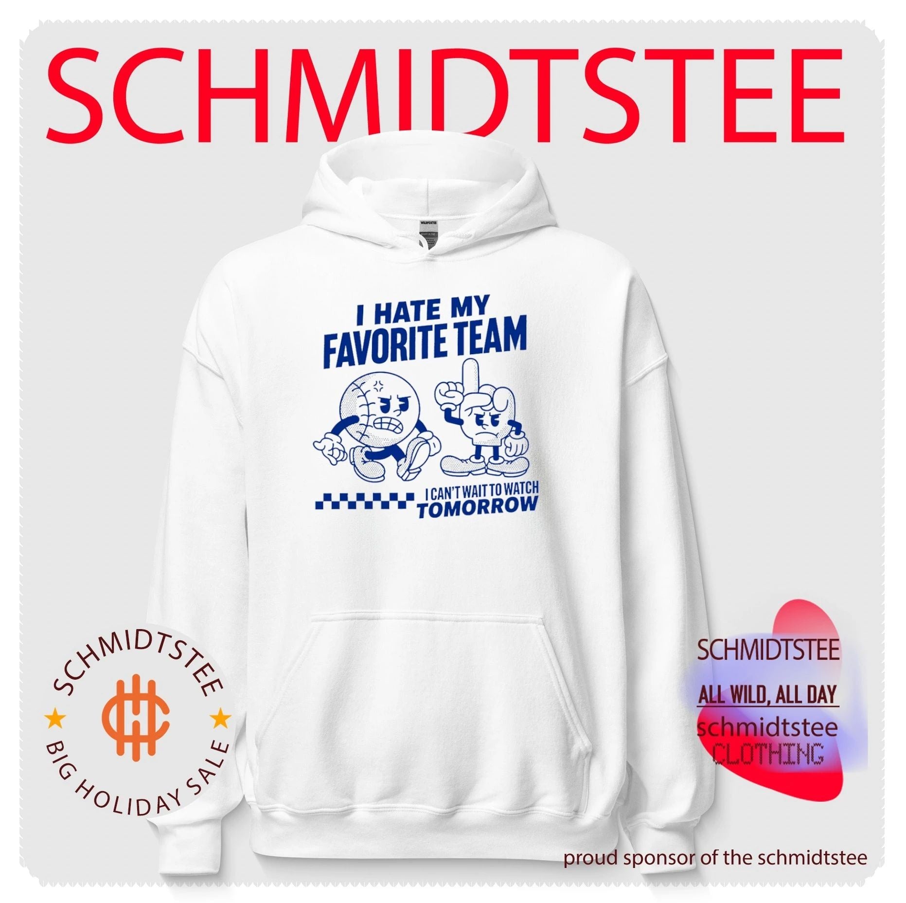 I hate my favorite team I can’t wait to watch tomorrow shirt