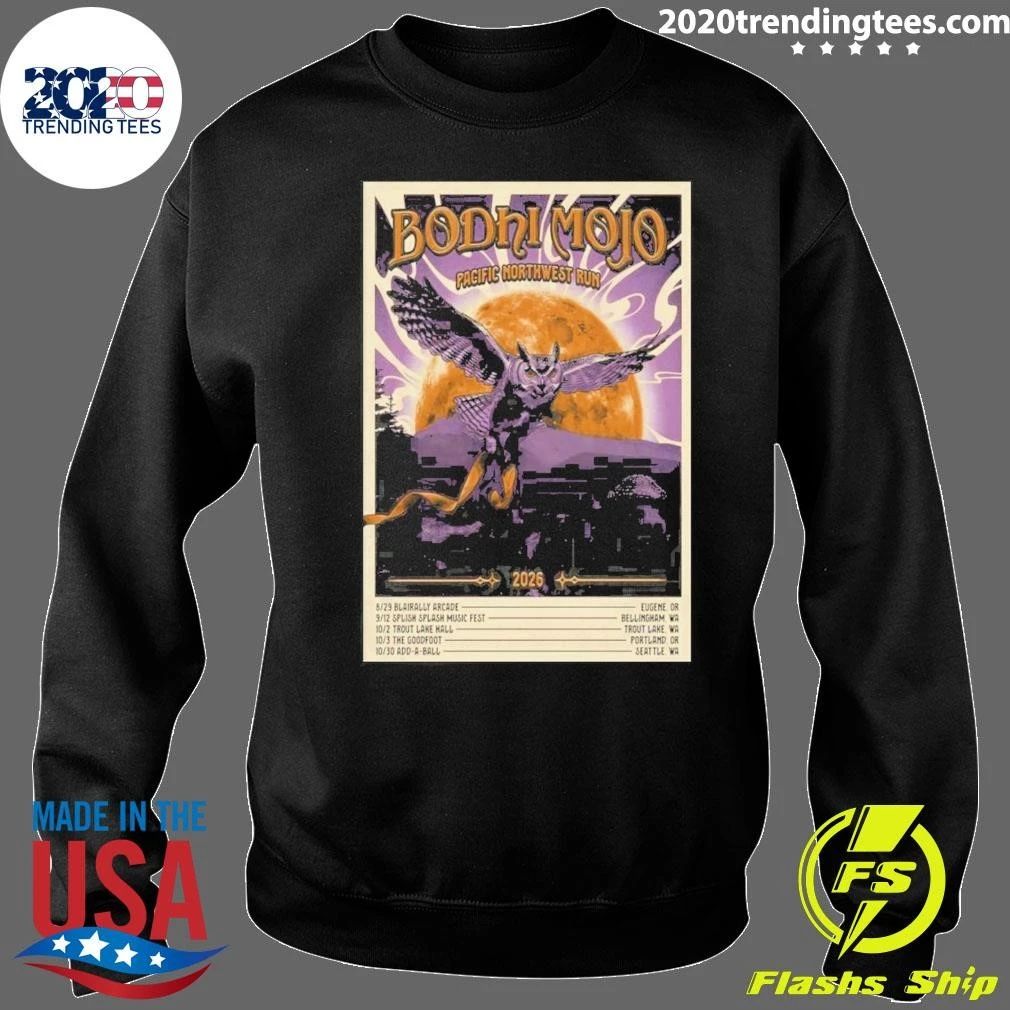 Bodhi Mojo Pacific Northwest Tour 2026 Run Poster Shirt