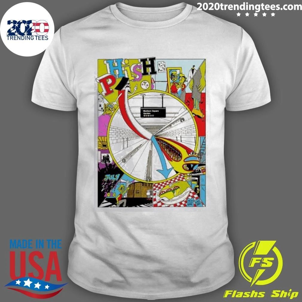 Phish Dry Goods Five Nights At Madison Square Garden New York City 2026 From July 22 To 29 2026 First Edition By Stella Murphy Shirt