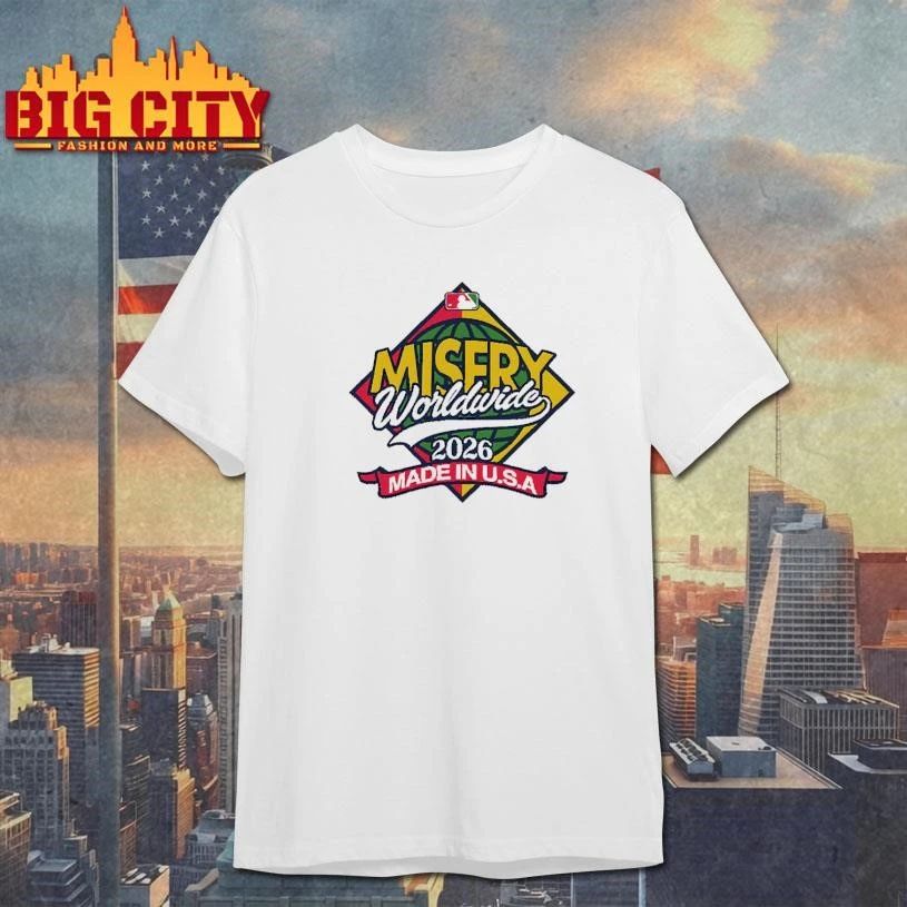 Vintage Misery Worldwide 2026 Made In USA Diamond Baseball T Shirt