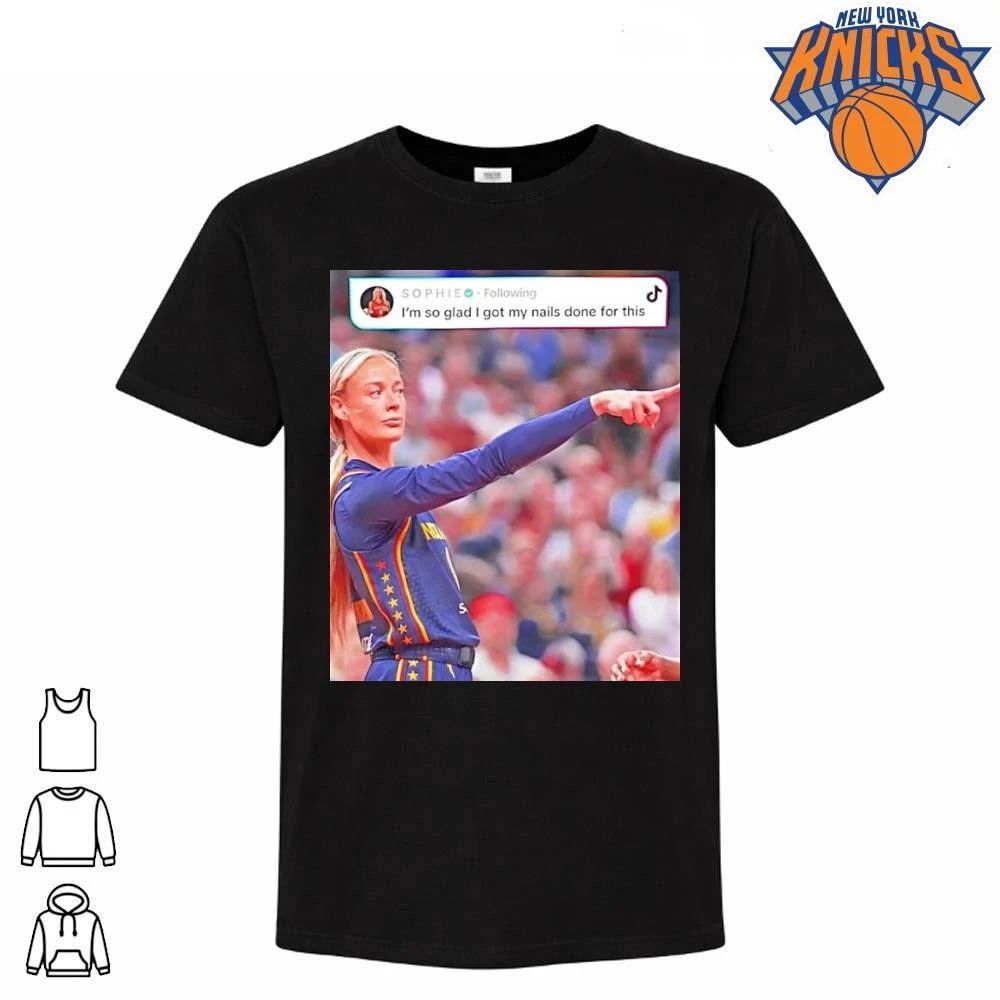 Sophie Cunningham Indiana Fever Basketball Point God Im So Glad I Got My Nails Done For This 2026 Shirt
