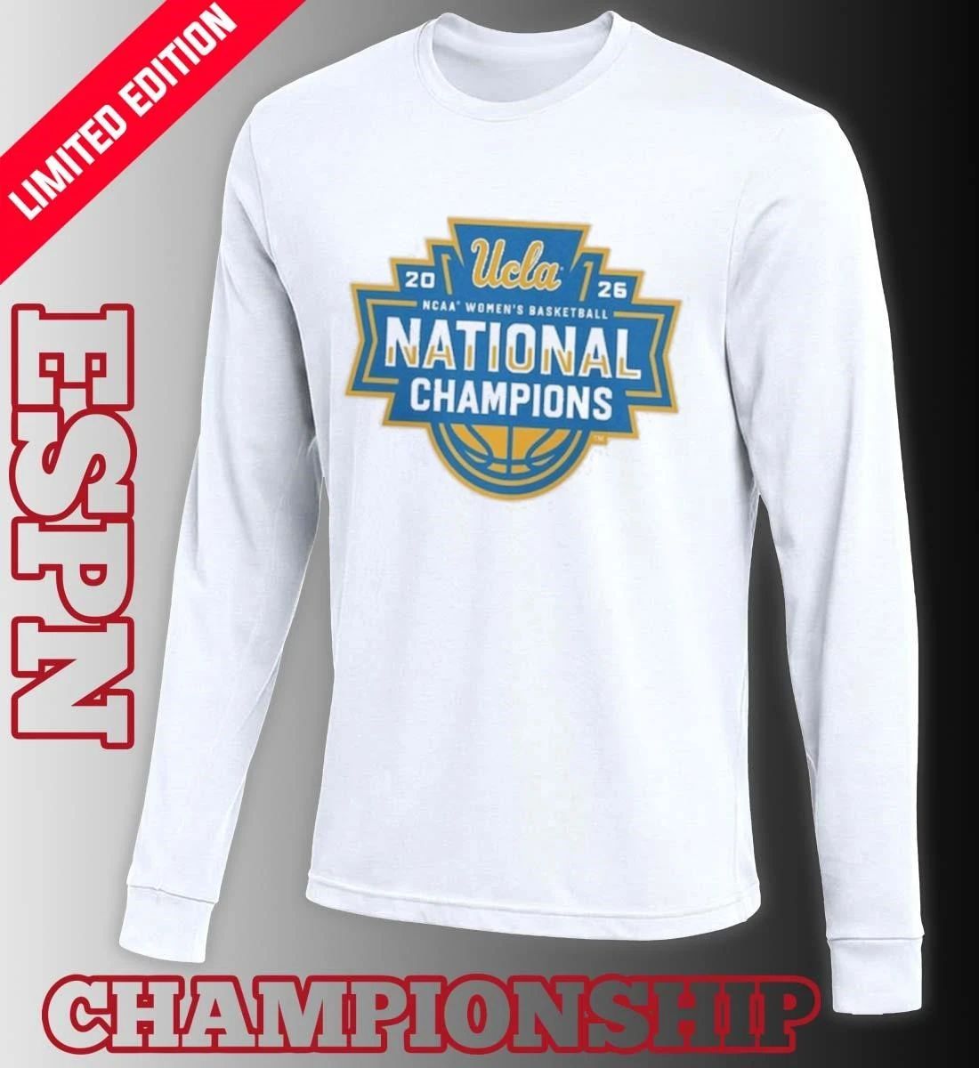 UCLA Bruins NCAA DI Women’s Basketball National Champions Official Logo T-Shirt