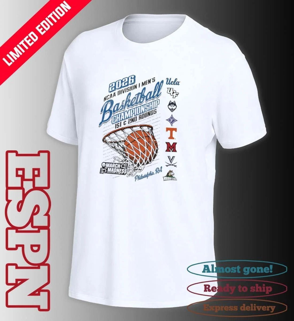 Philadelphia, PA 2026 NCAA DI Men’s Basketball Championship – 1st, 2nd Rounds Shirt