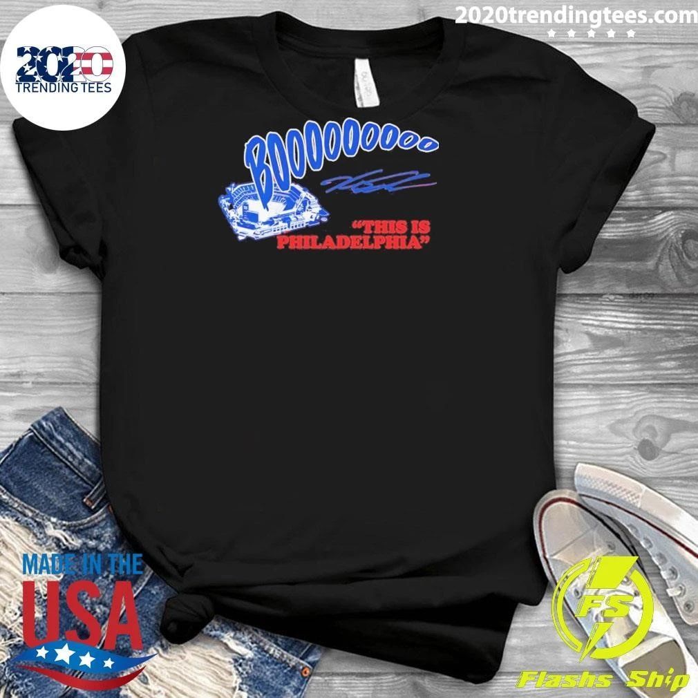 Kyle Schwarber Booooo Philadelphia Phillies Mlb Baseball This Is Philadelphia Signature Shirt