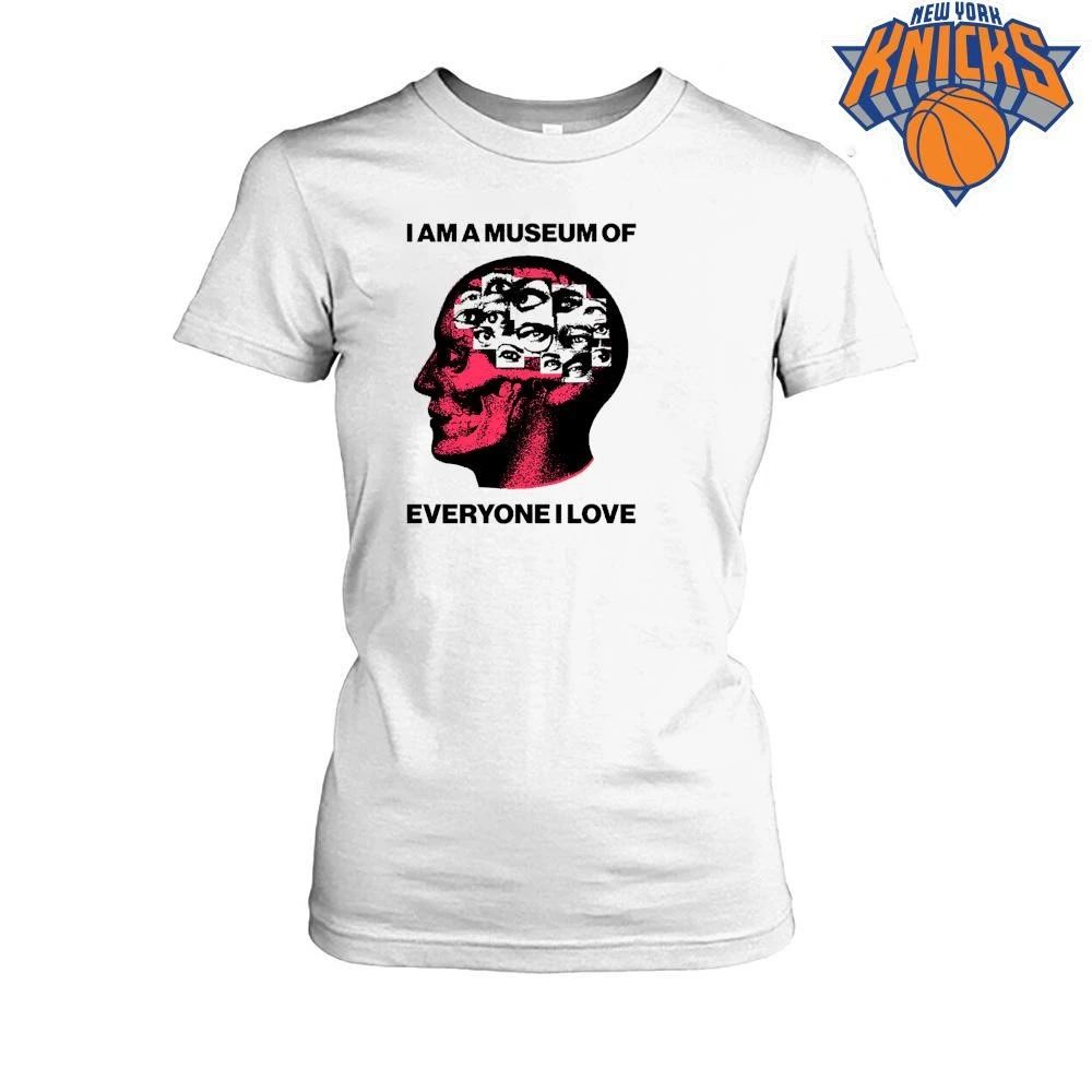I Am A Museum Of Everyone I Love Red Skull Human Anatomy Optical Eyes Graphic Shirt