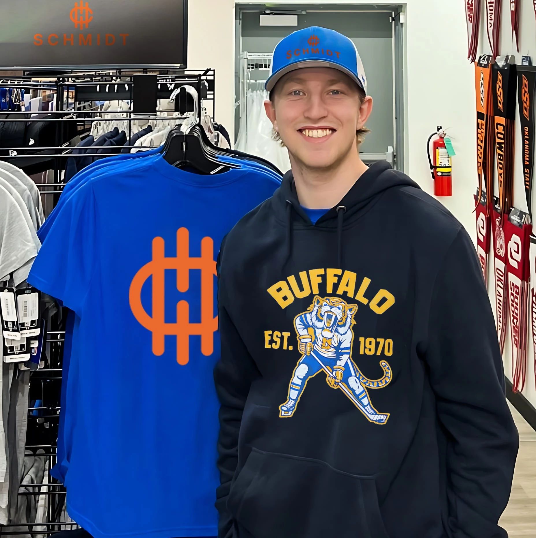 Ice Age Buffalo Hockey Est 1970 tiger mascot shirt