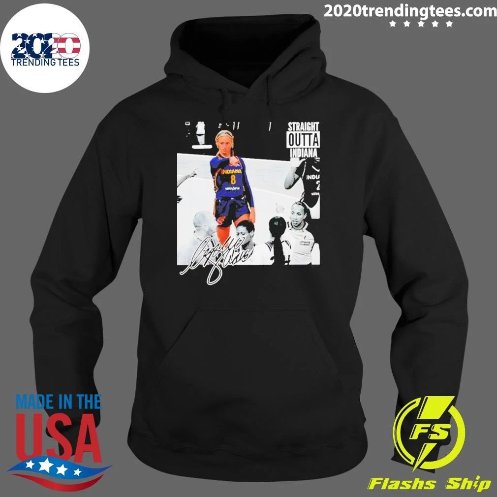 Sophie Cunningham Point God Straight Outta Indiana Indiana Fever Wnba Basketball 2026 Signature Shirt
