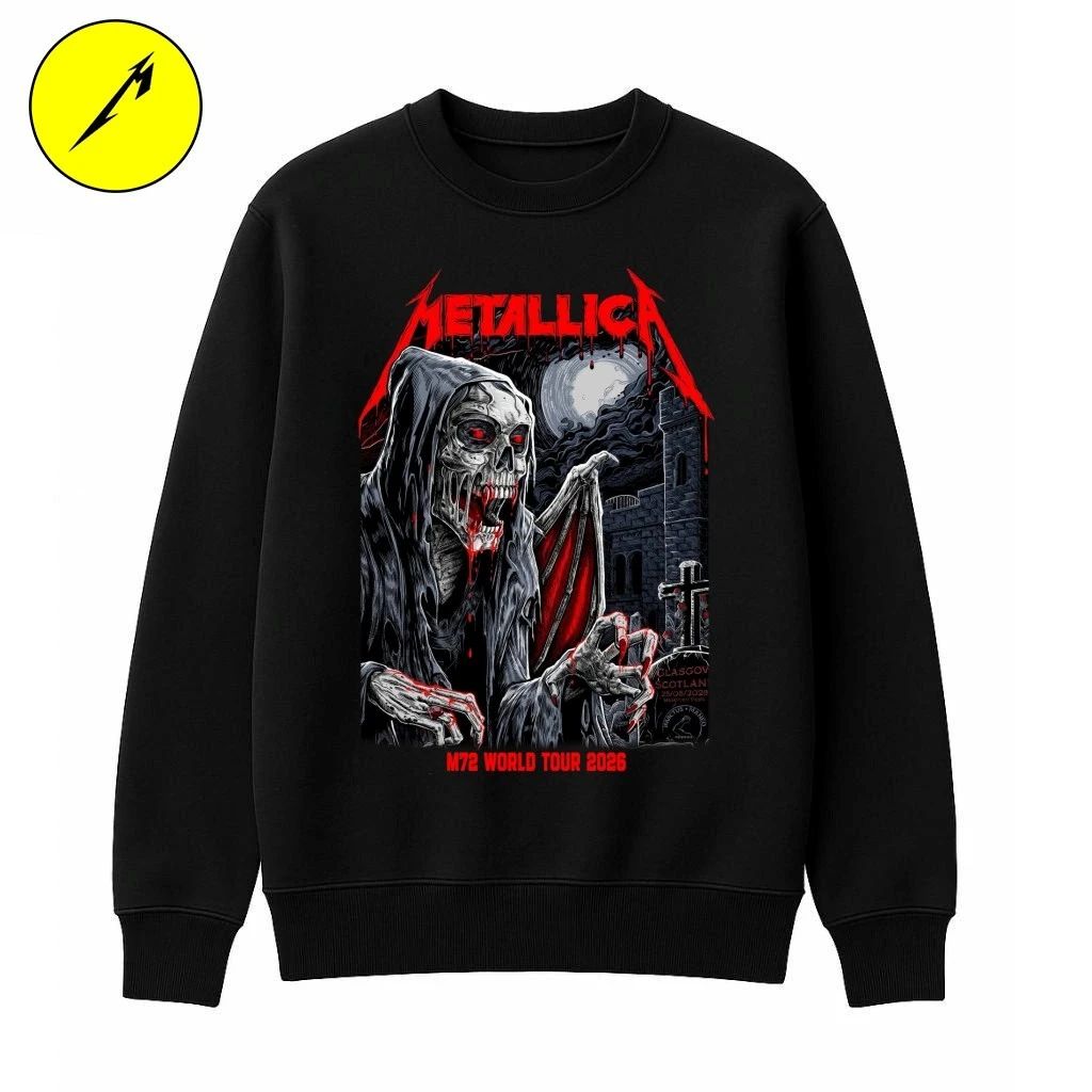 Metallica M72 Glasgow Tour T-Shirt – Exclusive Hampden Park Stadium Apparel June 25 2026 – Art By Landon Armstrong T-Shirt