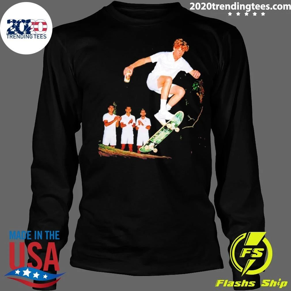 Jannik Sinner Skateboarding Wimbledon Men’s Singles Italy 2026 Shirt