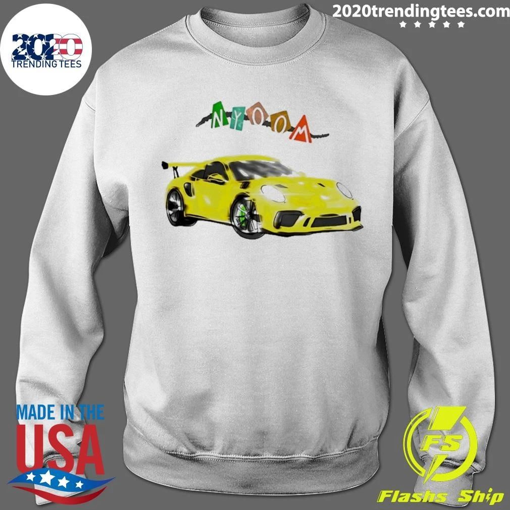 Porsche Gt3rs Nyoom Yellow Sports Car Shirt