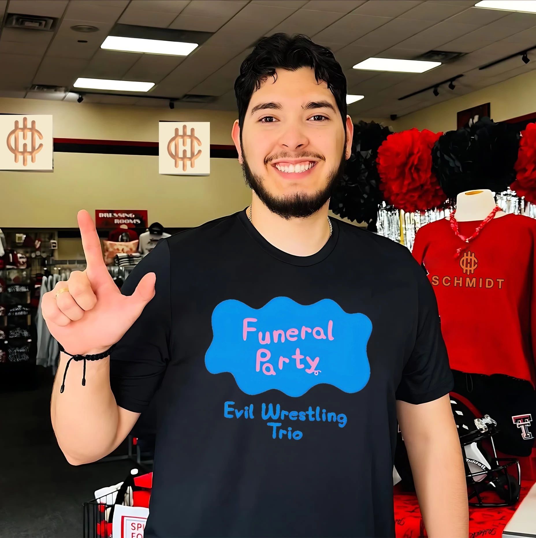 The Jcvega funeral party Evil Wrestling Trio shirt