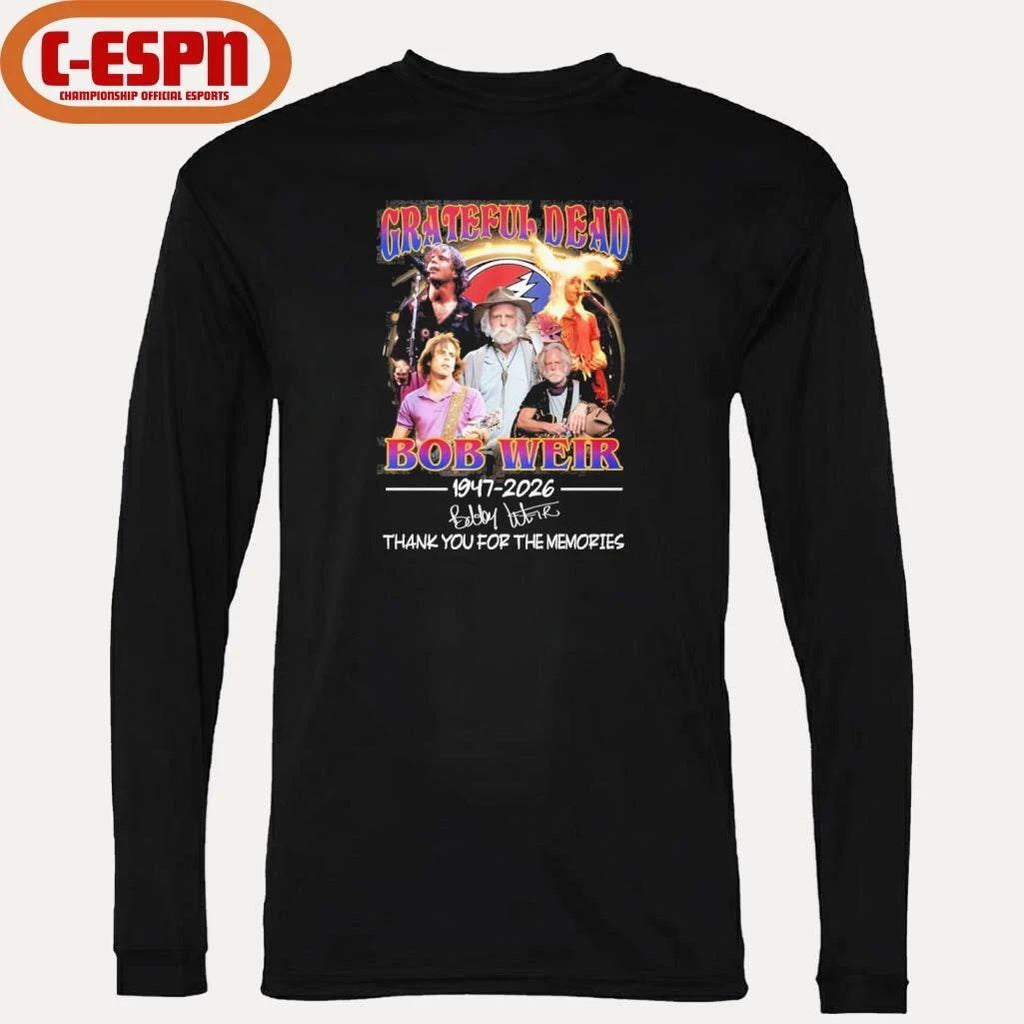 Bobby Weir Grateful Dead 1947-2026 Thank You For The Memories Shirt
