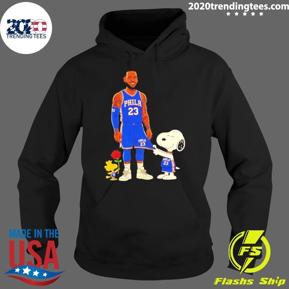 James X Peanuts Philadelphia 76ers Basketball Shirt