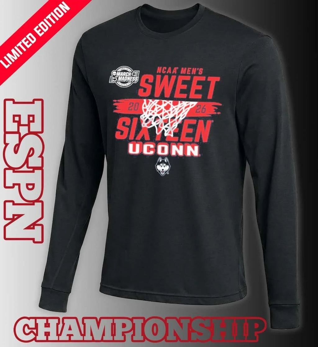 UConn Huskies Men’s Basketball Sweet 16 Bound T-Shirt