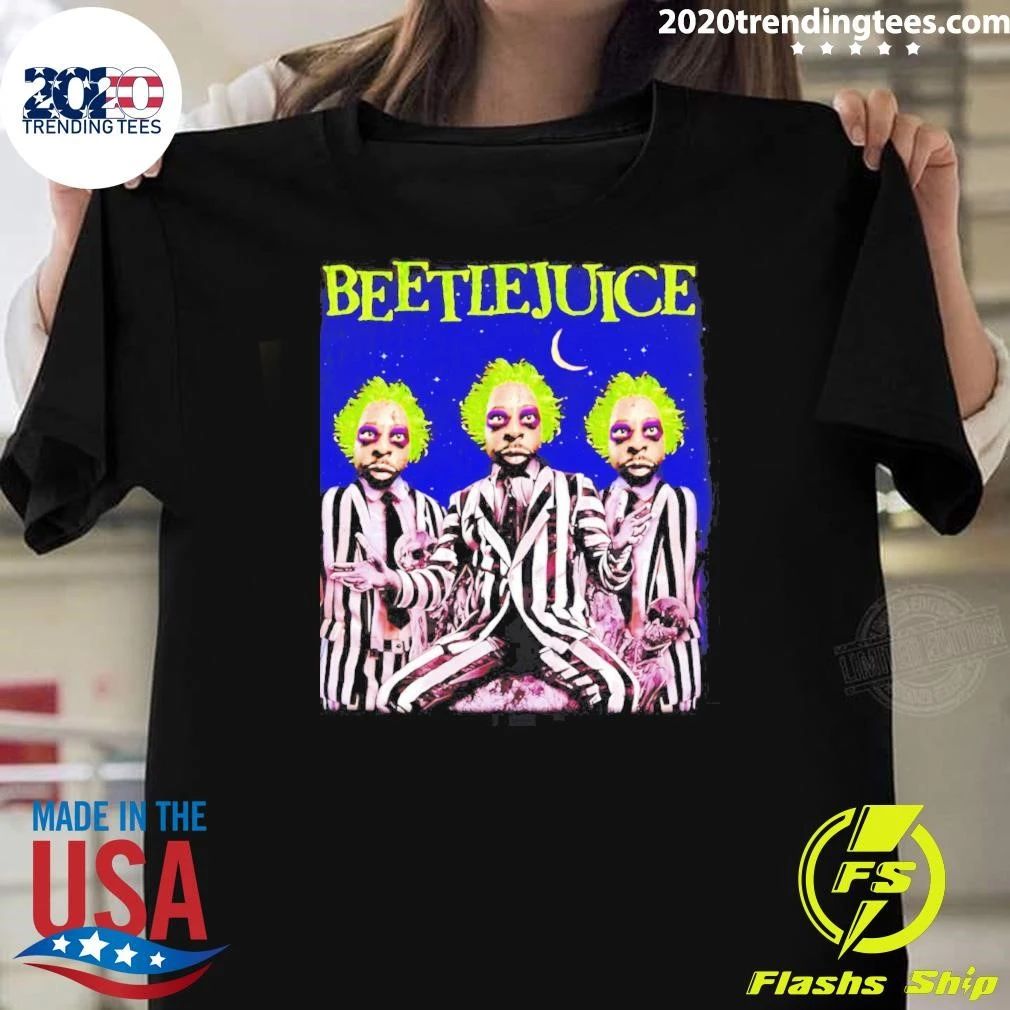 Beetlejuice Bootleg Triple Graphic Shirt