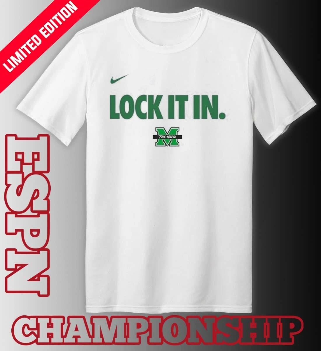 Marshall Thundering Herd Basketball Lock It In WNIT Champions Shirt