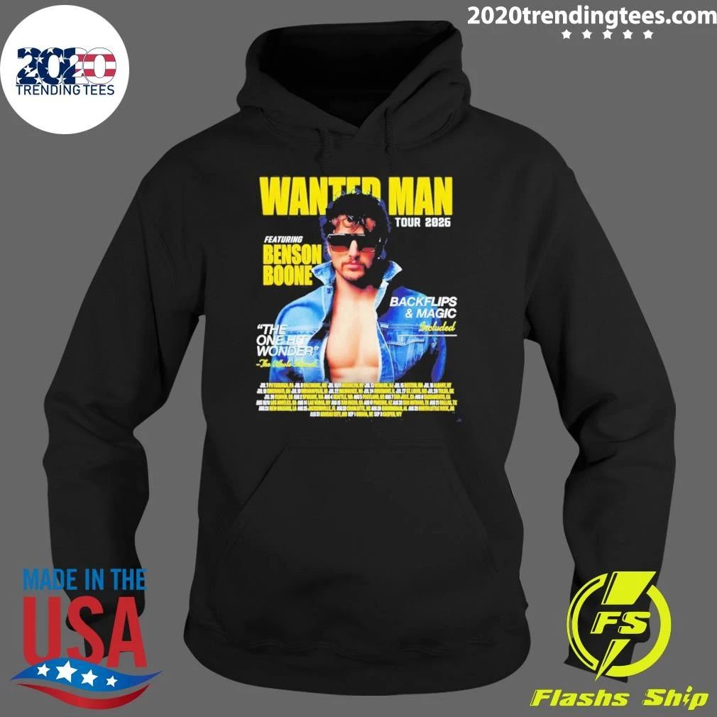 Featuring Benson Boone Wanted Man Tour Concert The One Hit Wonder 2026 Shirt