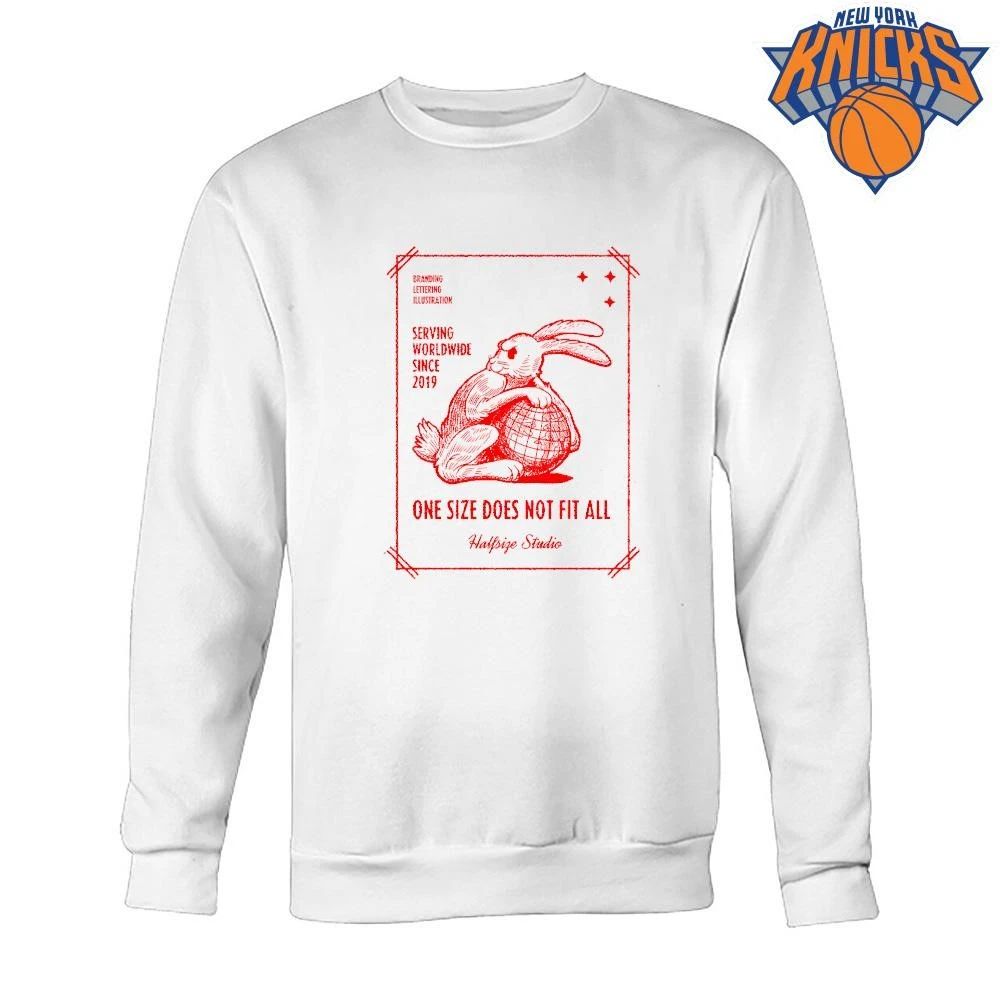 One Size Does Not Fit All Halfsize Studio Serving Worldwide Rabbit Globe shirt
