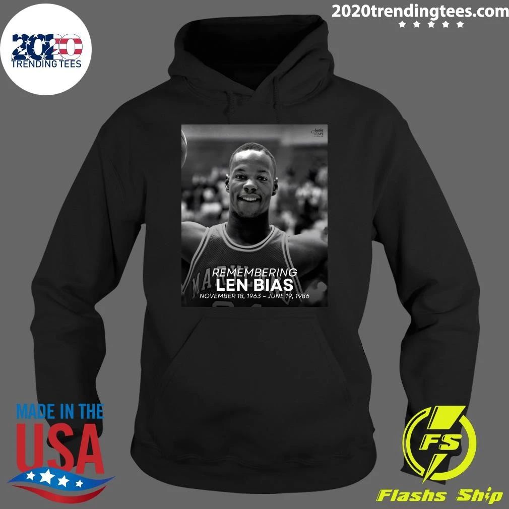 Remembering Len Bias, born Leonard Kevin Bias, November 18, 1963 – June 19, 1986 Shirt