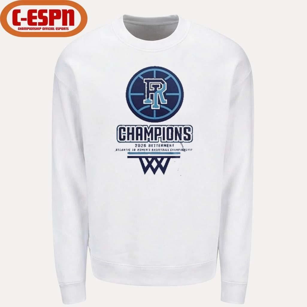 Rhode Island Rams A-10 Conference Tournament Women’s Basketball Champions Locker Room T-shirt