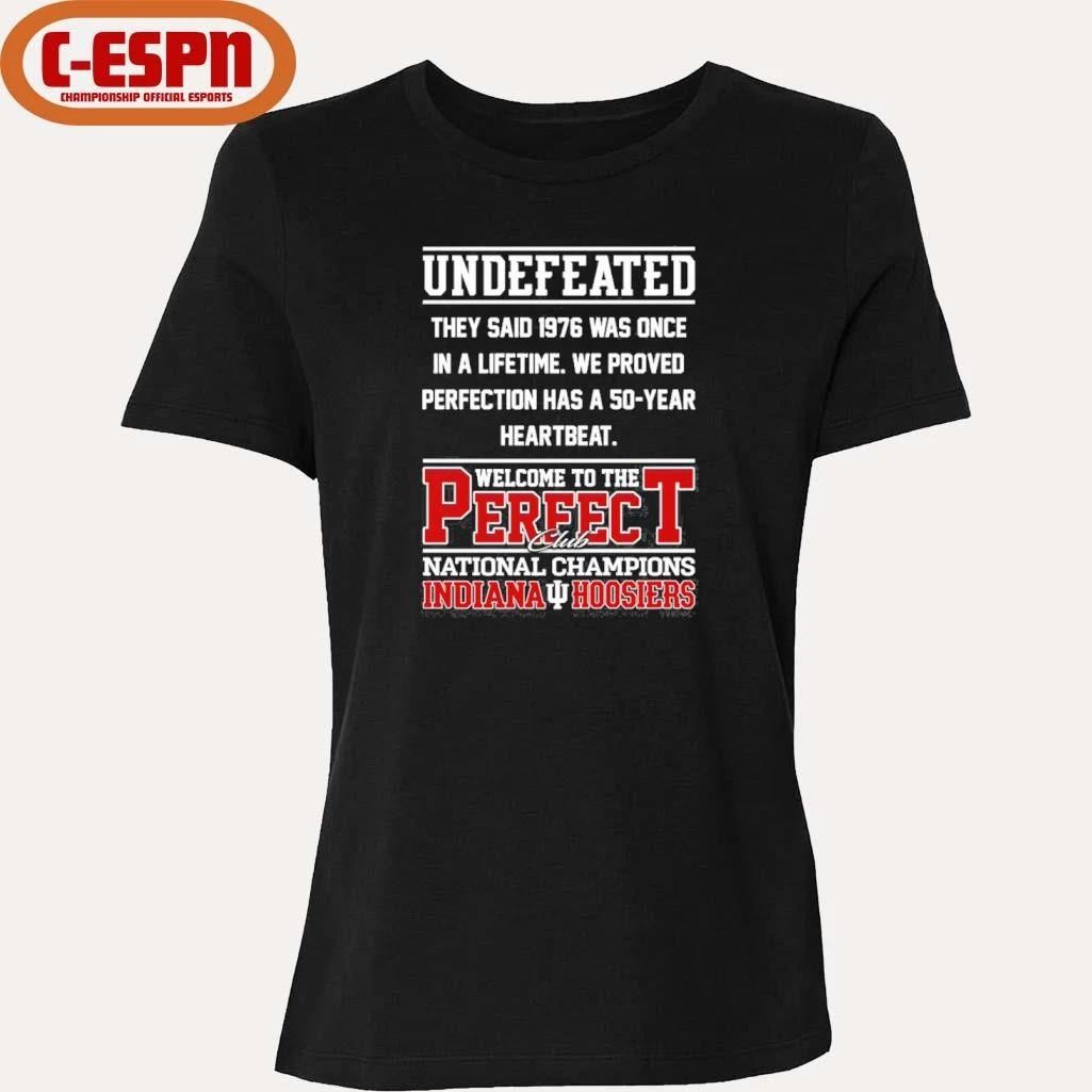 Indiana Football Undefeated Welcome To The Perfect Club National Champions Shirt