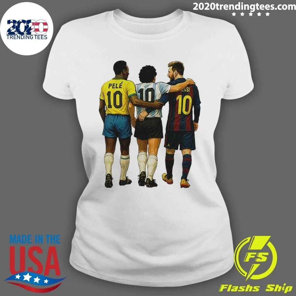 Pele, Maradona and Messi Football Legends Shirt