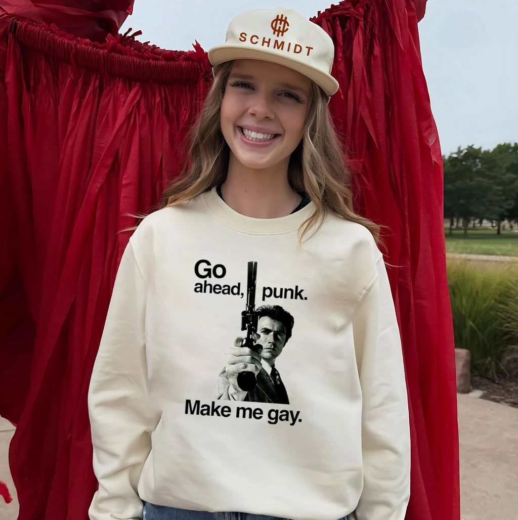 Clint Eastwood Go Ahead Punk Make Me Gay shirt
