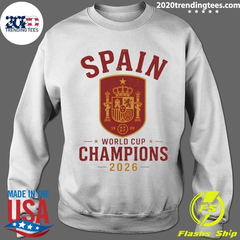 Spain Soccer World Cup Champions 2026 La Roja Shirt