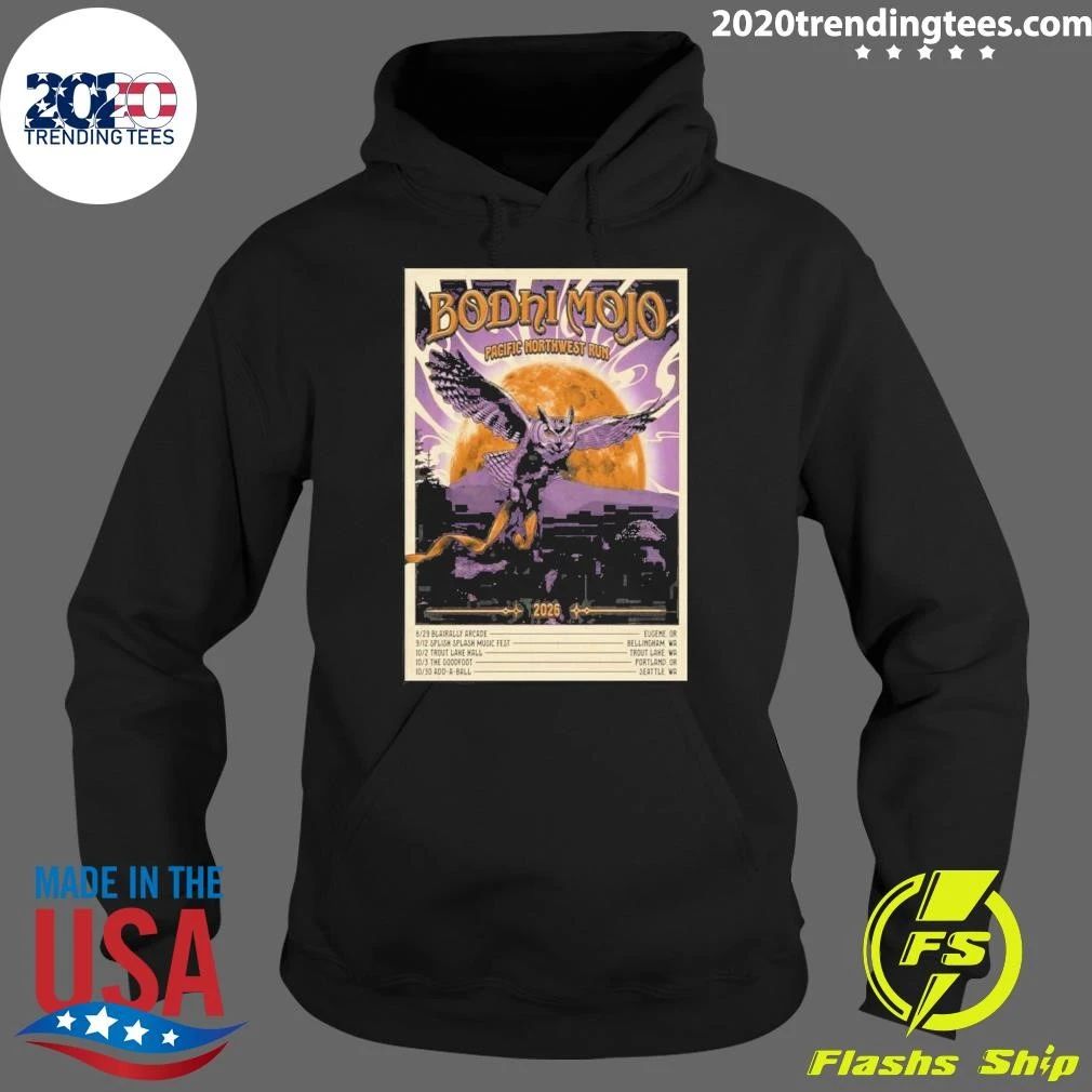 Bodhi Mojo Pacific Northwest Tour 2026 Run Poster Shirt
